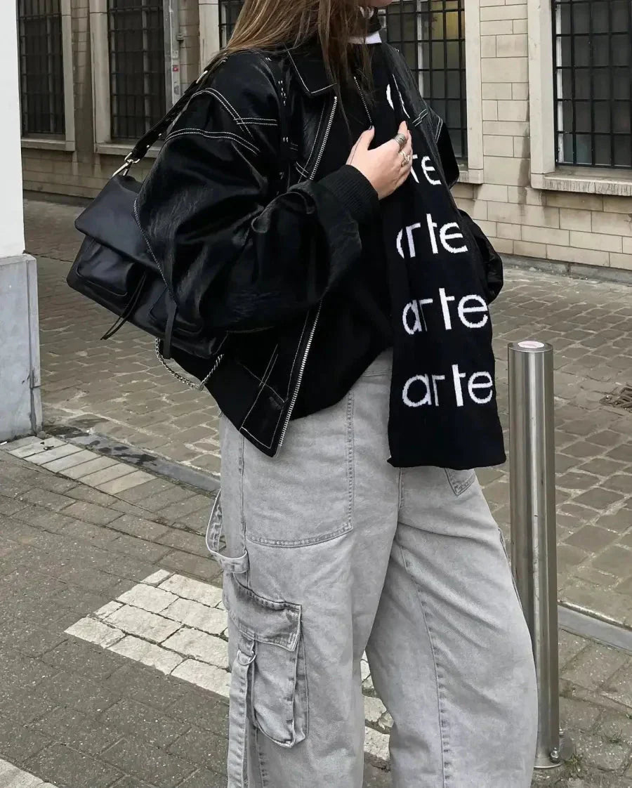 Bomber jacket effetto pelle “Viral”