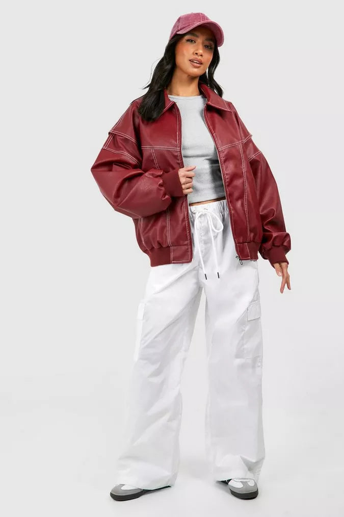 Bomber jacket effetto pelle “Viral”